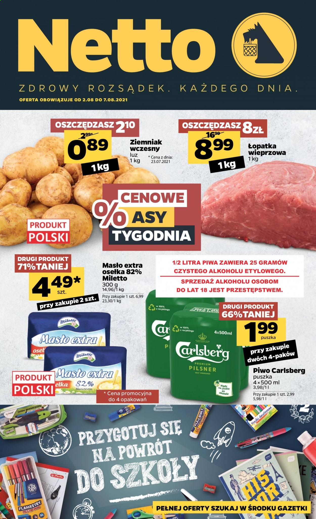 Gazetka Netto - 2.08.2021 - 7.08.2021. Strona 1
