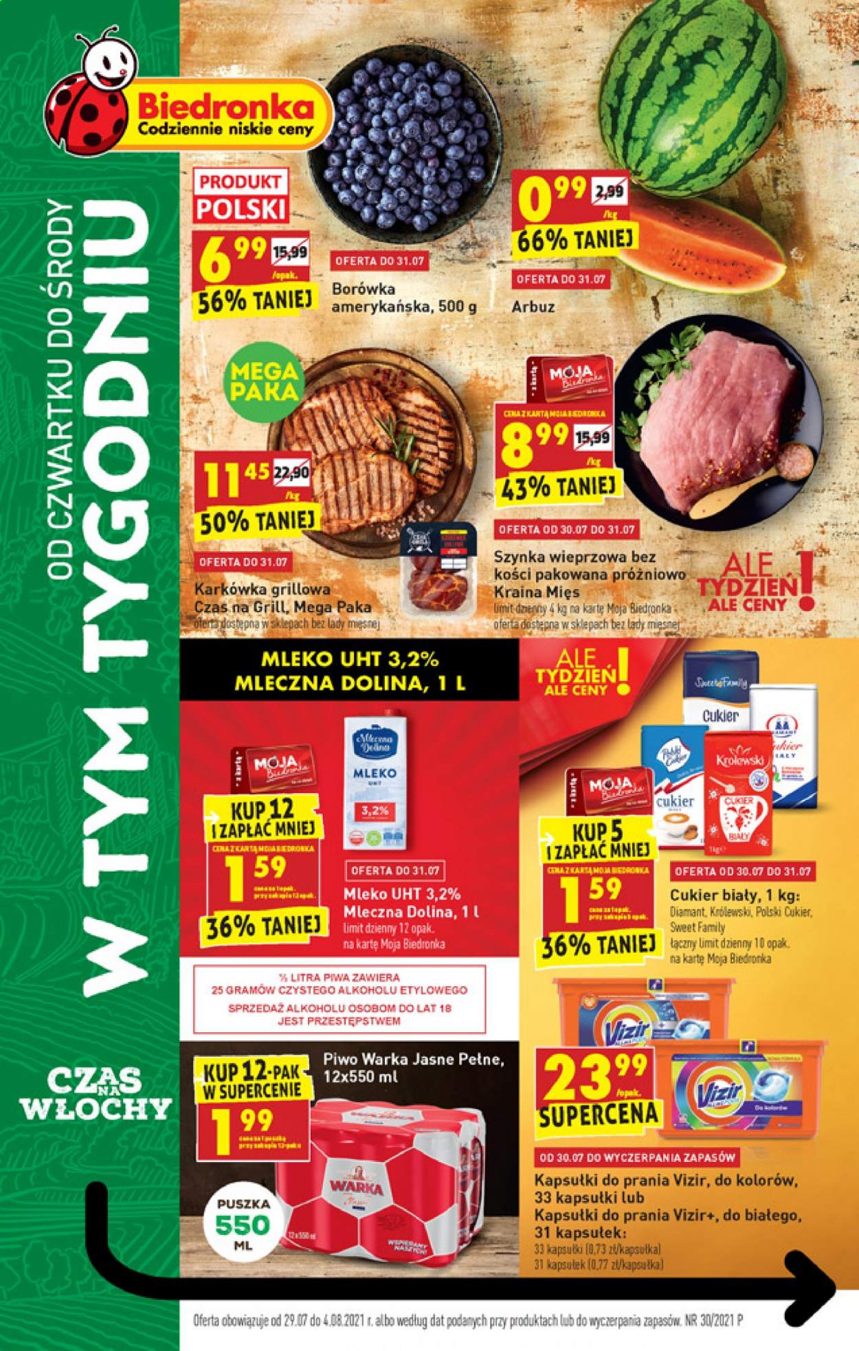 Gazetka Biedronka - 29.07.2021 - 4.08.2021. Strona 1