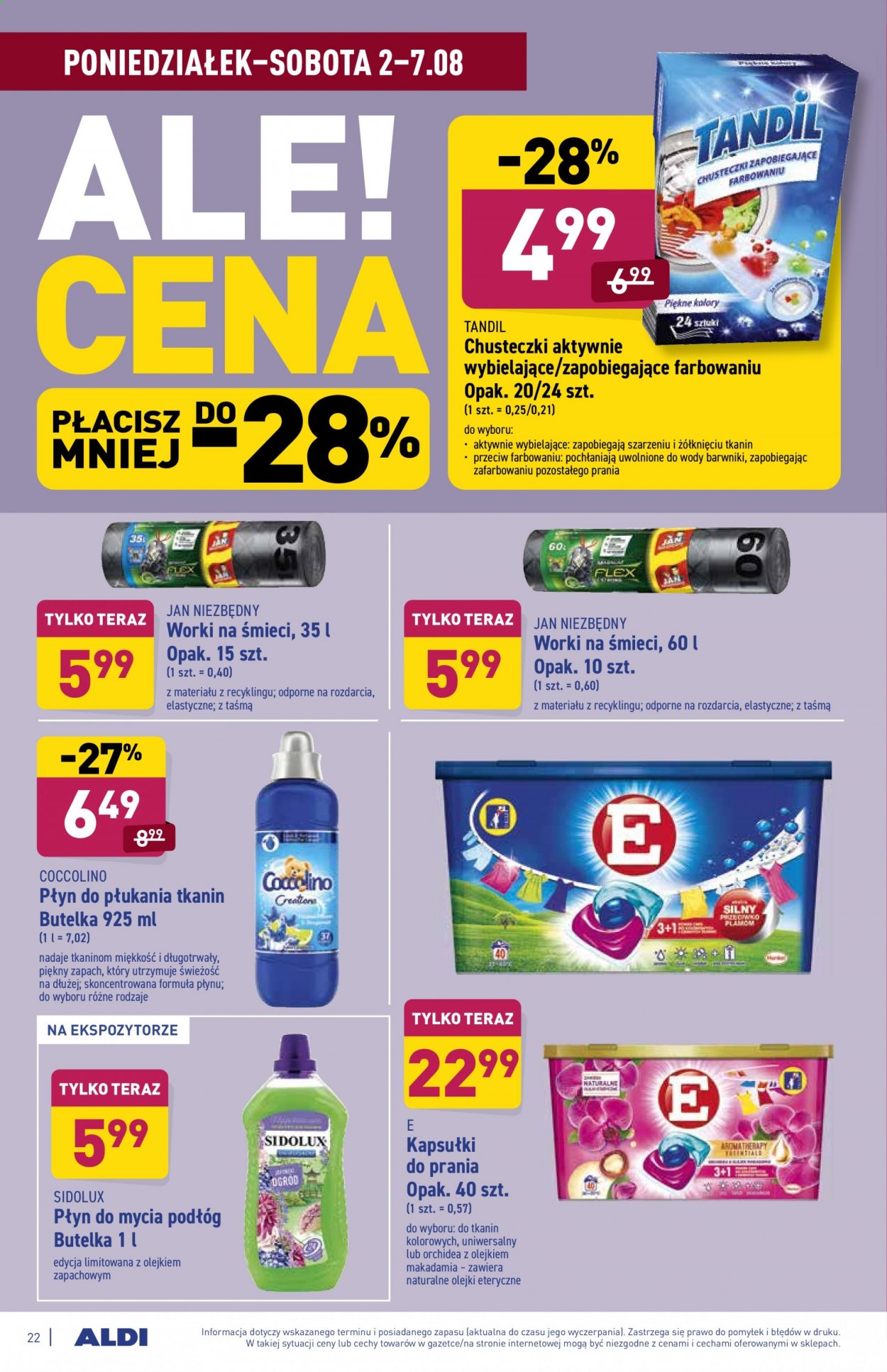 Gazetka ALDI - 2.08.2021 - 7.08.2021. Strona 22