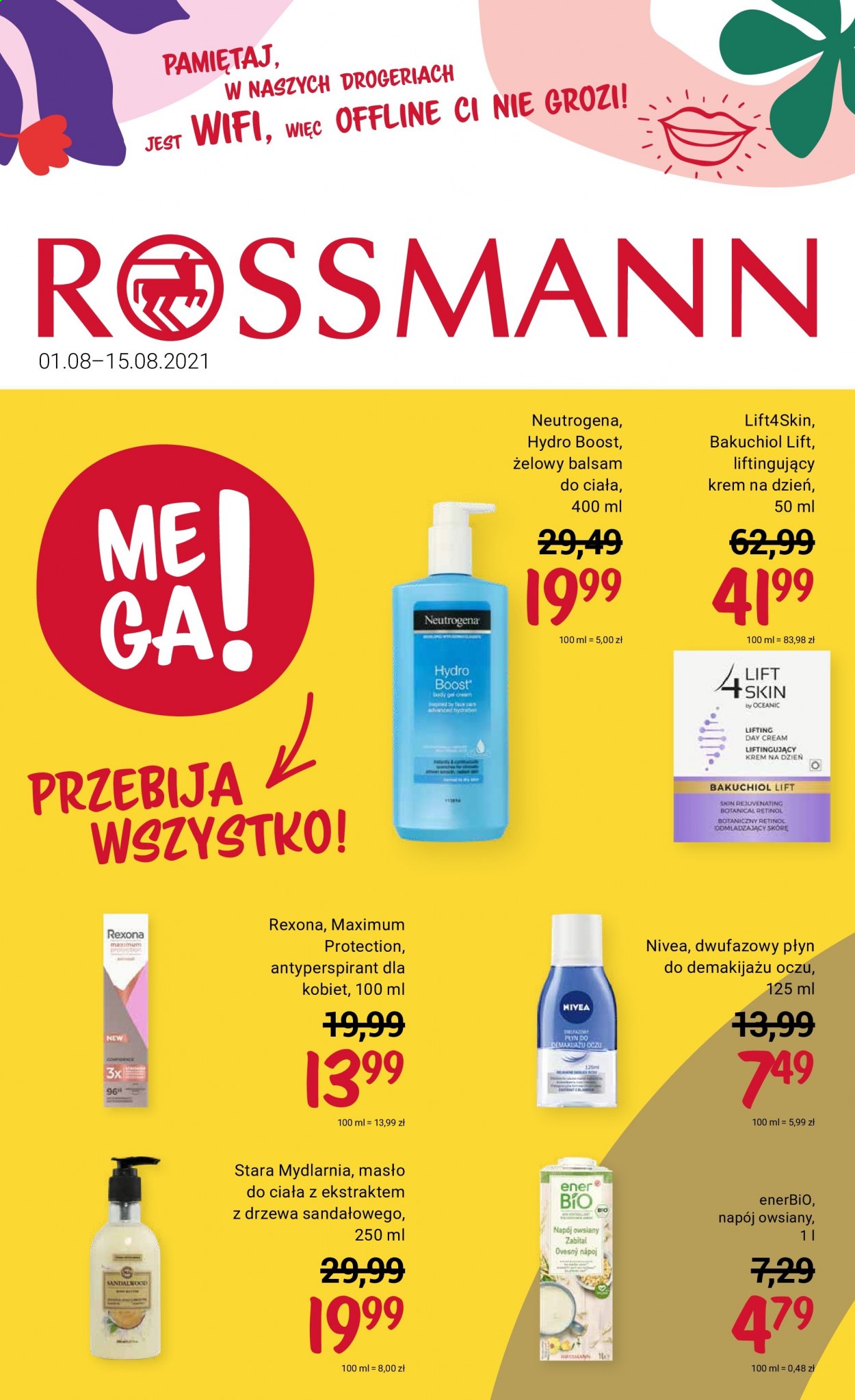 Gazetka Rossmann - 1.08.2021 - 15.08.2021. Strona 1