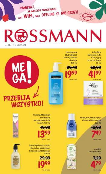 Gazetka Rossmann - 1.8.2021 - 15.8.2021.