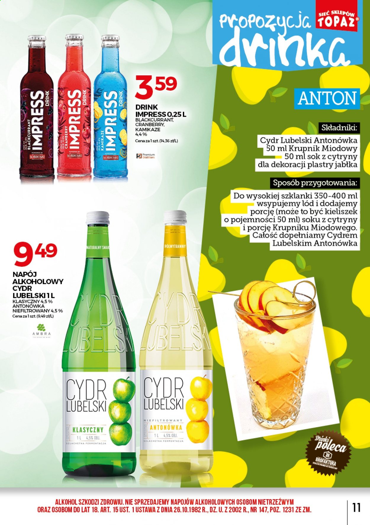 Gazetka Topaz - 1.08.2021 - 31.08.2021. Strona 11