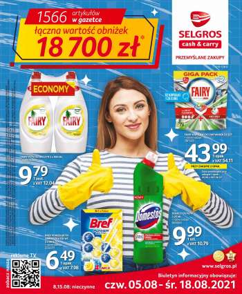 Gazetka Selgros - 5.8.2021 - 18.8.2021.