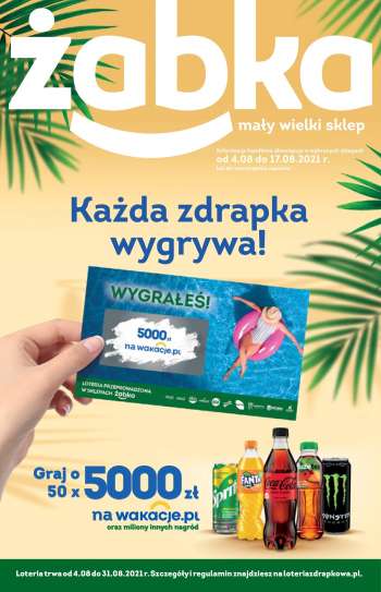 Gazetka Żabka - 4.8.2021 - 17.8.2021.