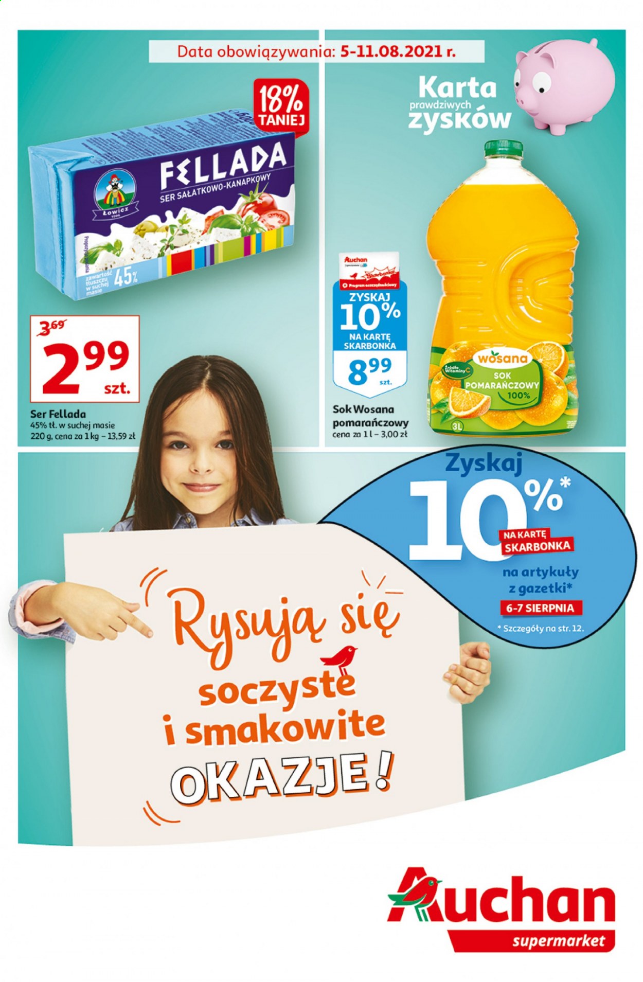 Gazetka Auchan - 5.08.2021 - 11.08.2021. Strona 1