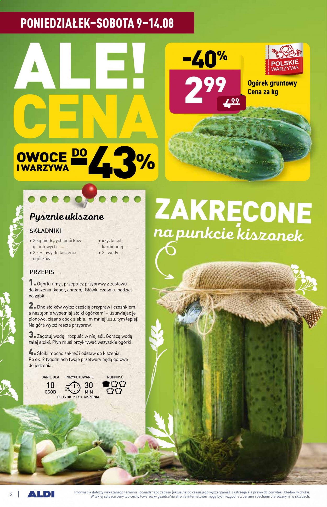 Gazetka ALDI - 9.08.2021 - 14.08.2021. Strona 2