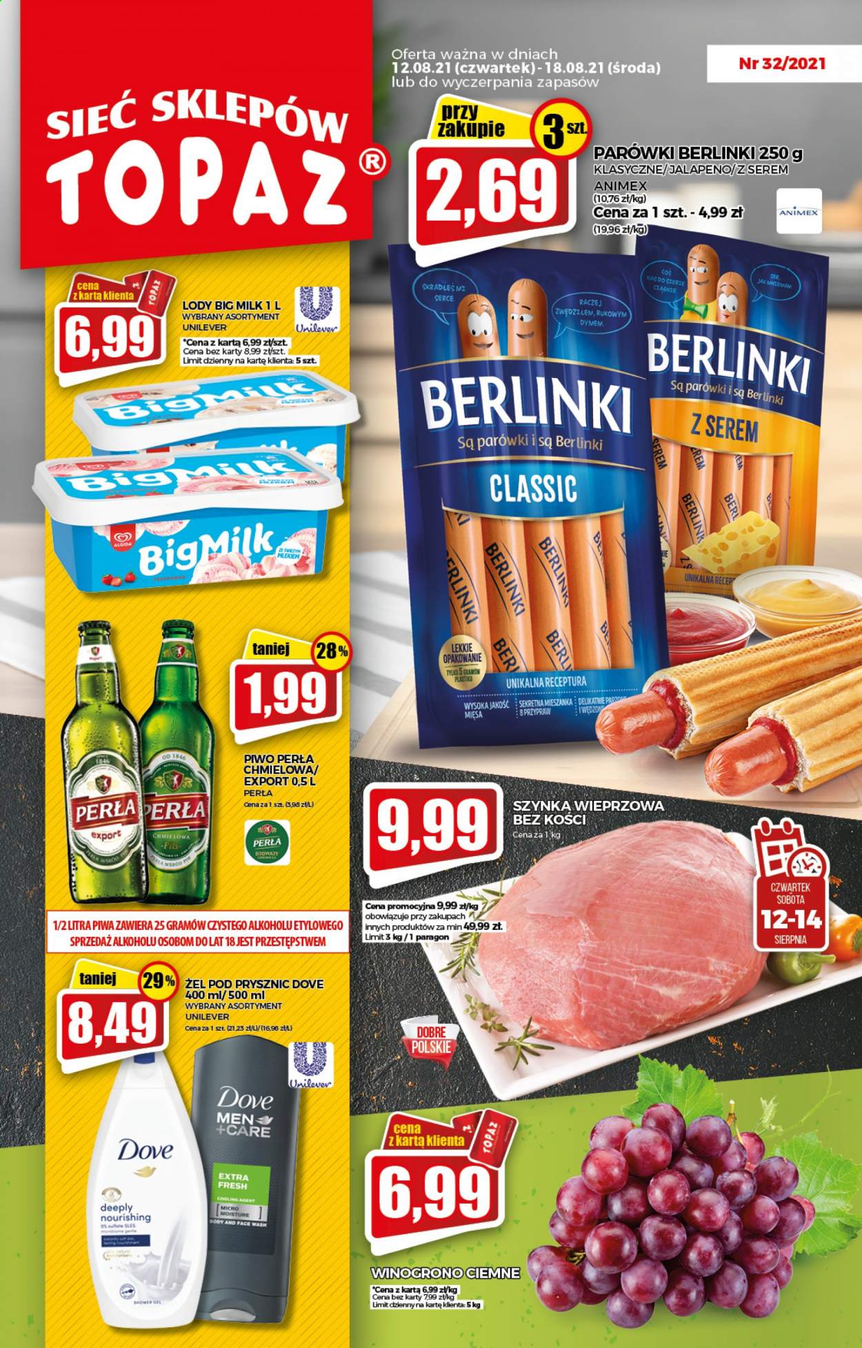 Gazetka Topaz - 12.08.2021 - 18.08.2021. Strona 1