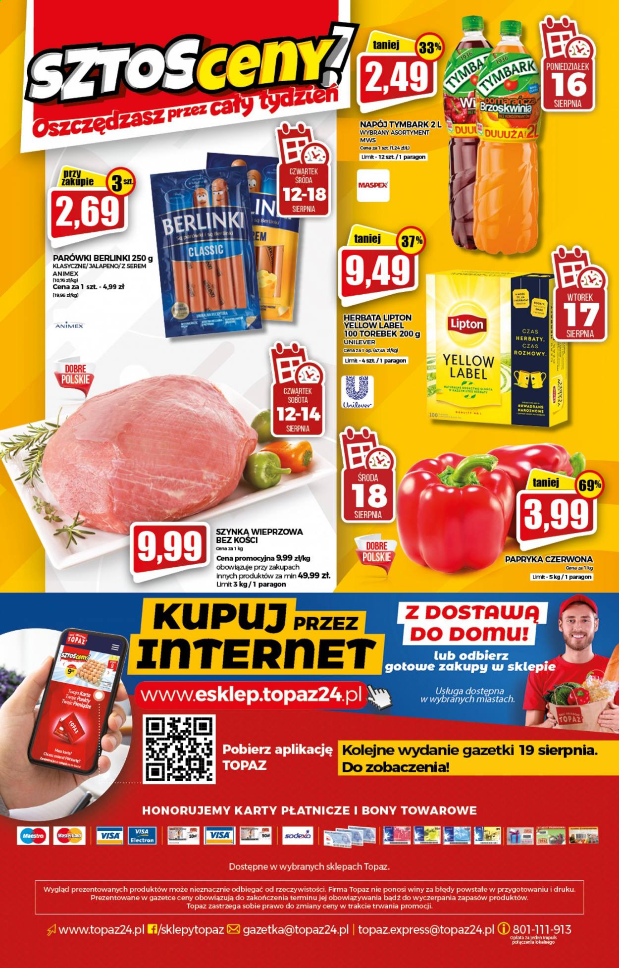 Gazetka Topaz - 12.08.2021 - 18.08.2021. Strona 20