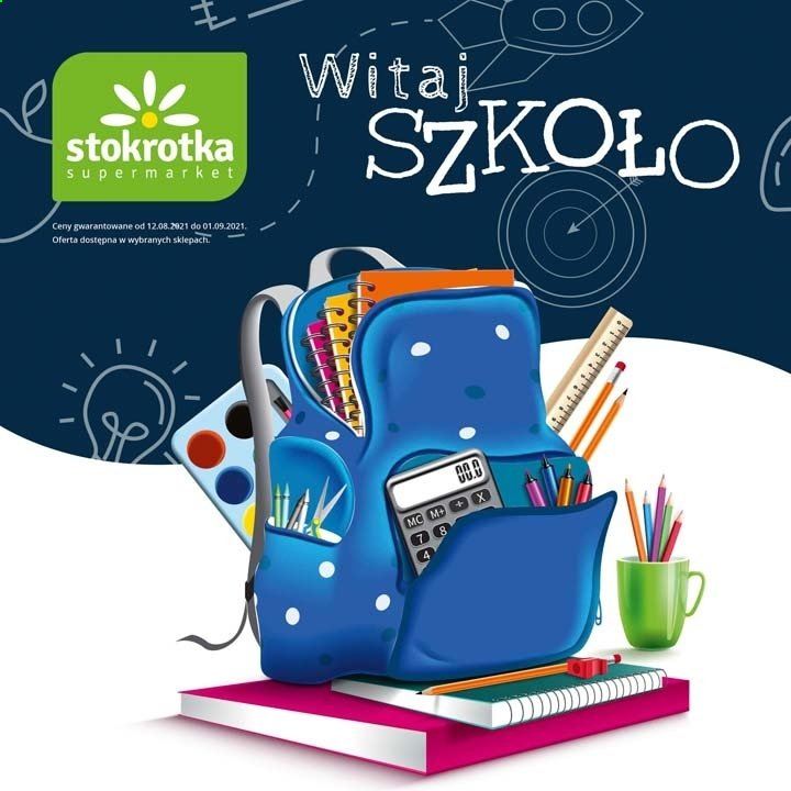 Gazetka Stokrotka Supermarket - 12.08.2021 - 1.09.2021. Strona 1