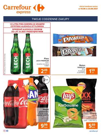 Gazetka Carrefour Express - 10.8.2021 - 23.8.2021.
