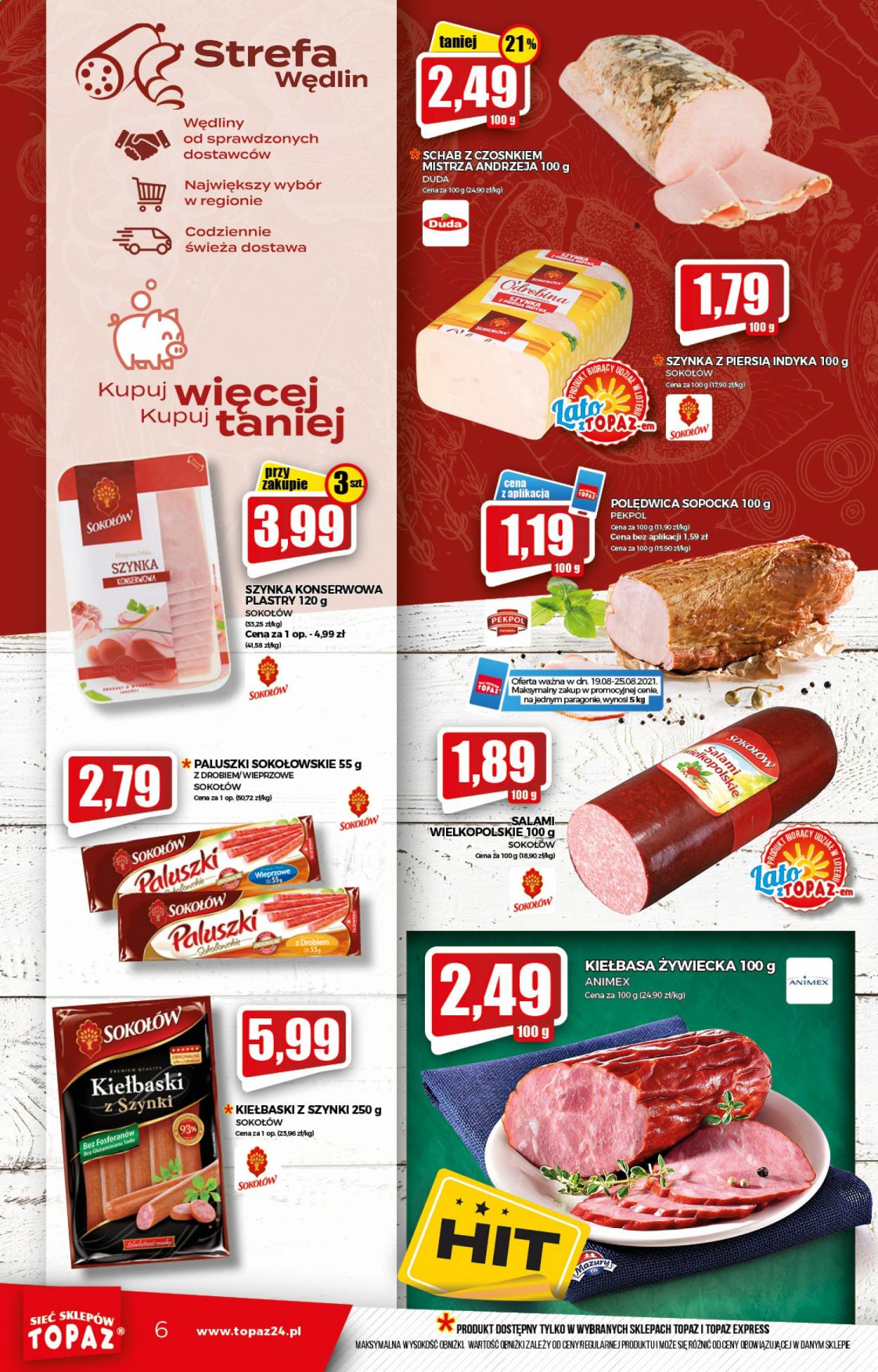 Gazetka Topaz - 19.08.2021 - 25.08.2021. Strona 6