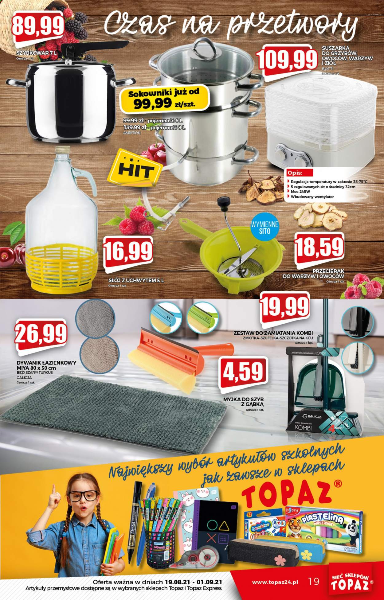 Gazetka Topaz - 19.08.2021 - 25.08.2021. Strona 19