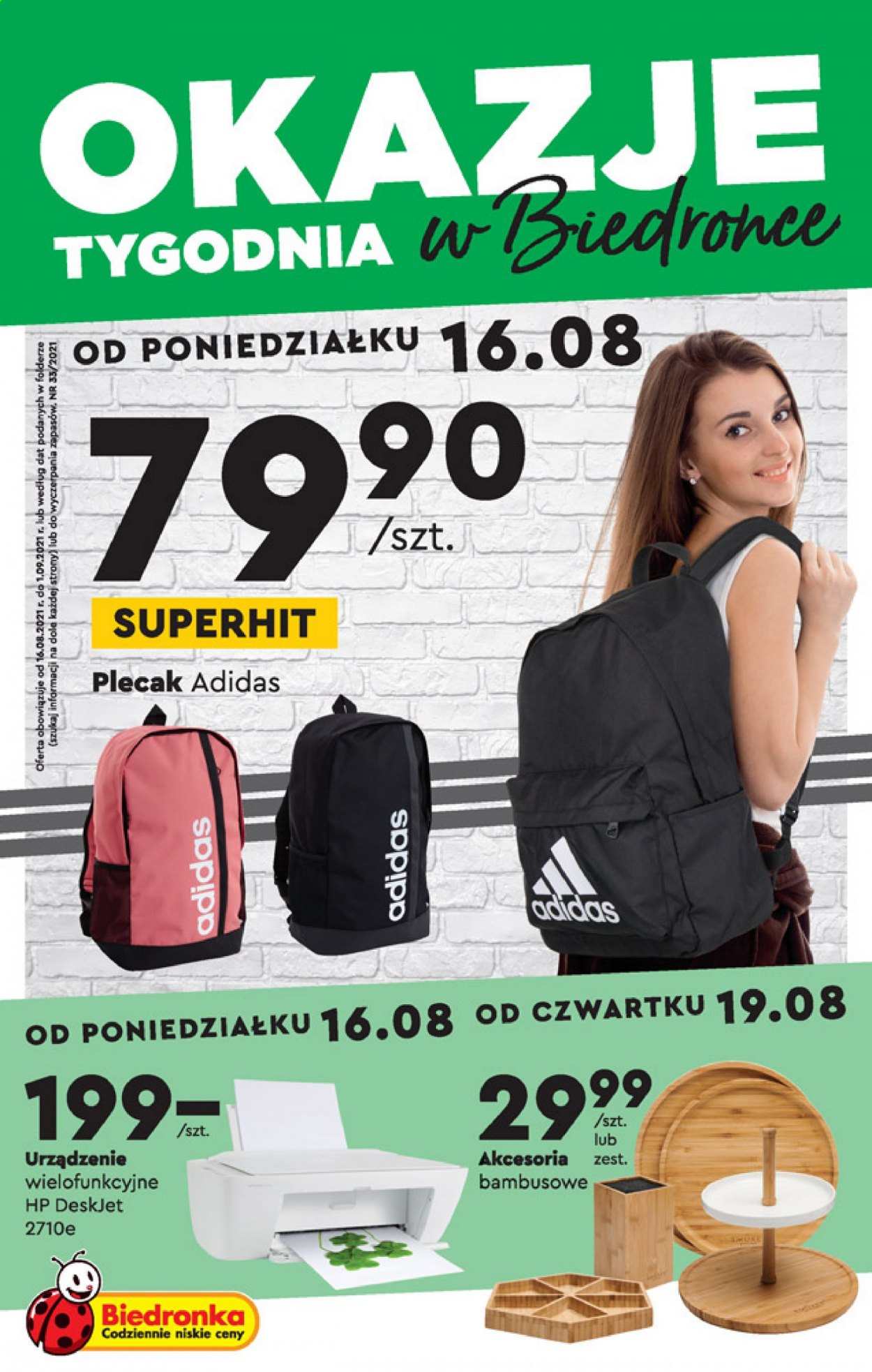 Gazetka Biedronka - 16.08.2021 - 1.09.2021. Strona 1