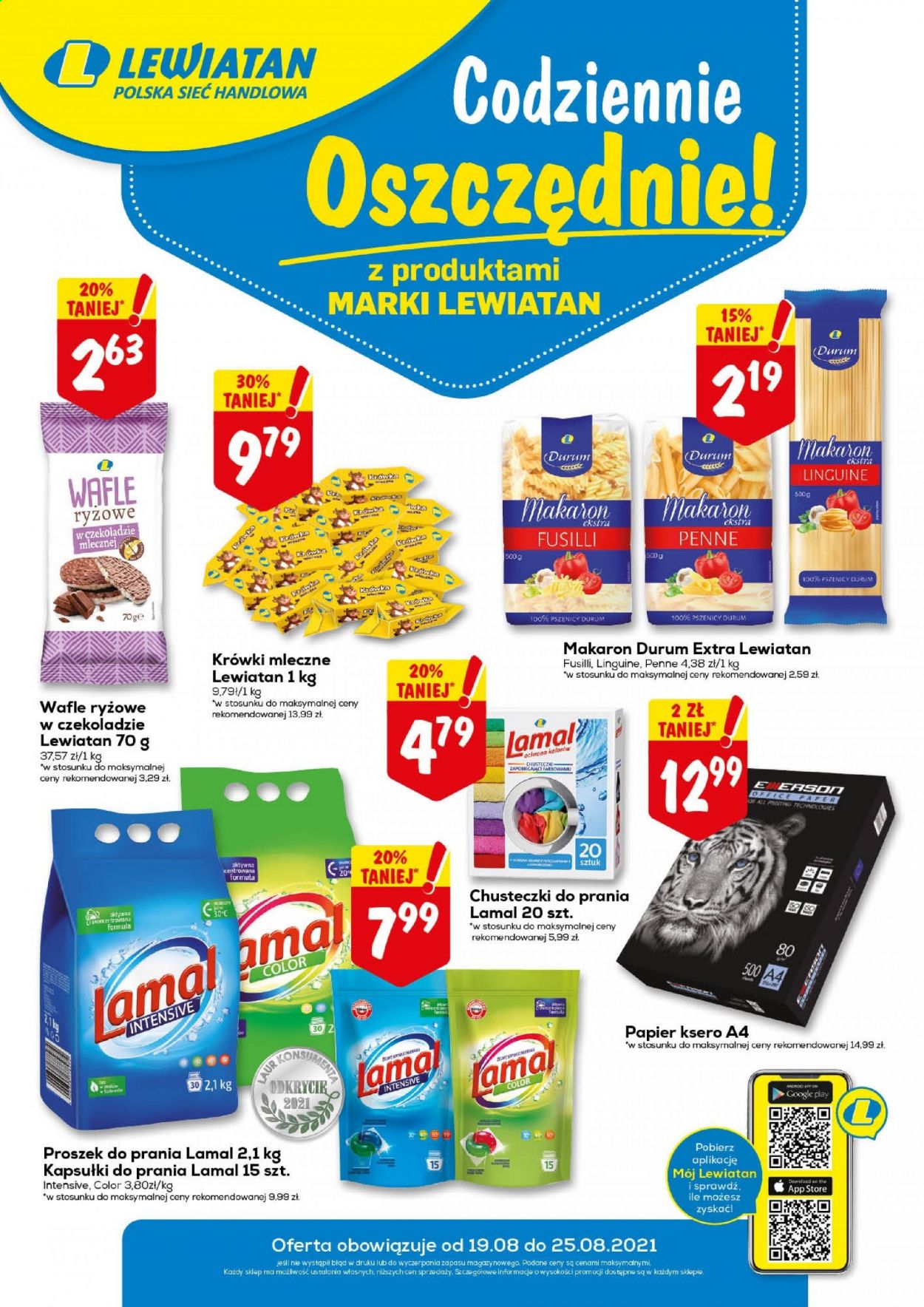 Gazetka Lewiatan - 19.08.2021 - 25.08.2021. Strona 1