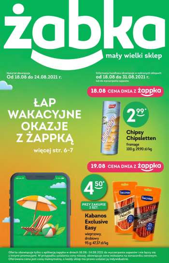 Gazetka Żabka - 18.8.2021 - 31.8.2021.