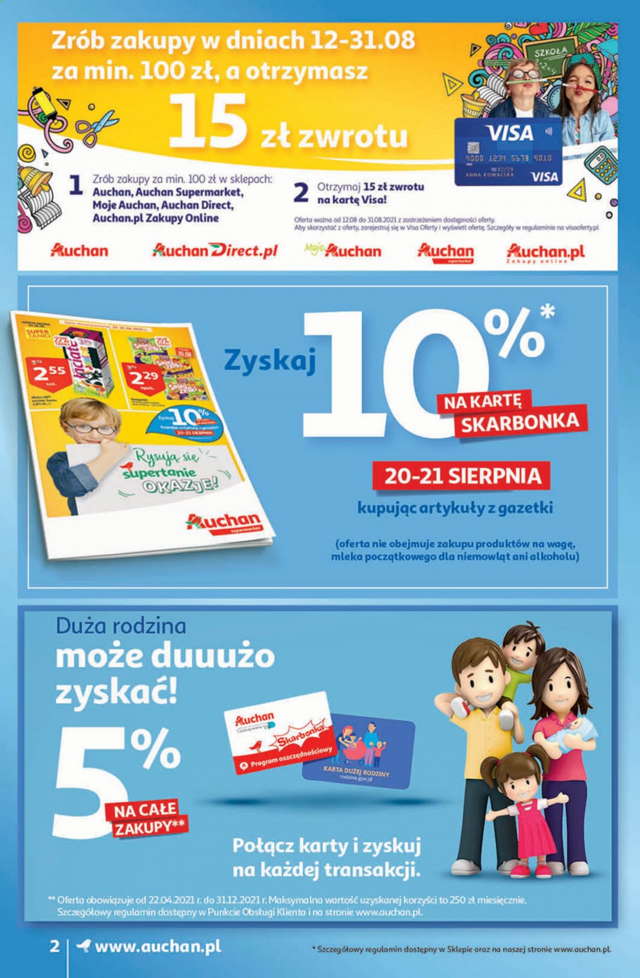 Gazetka Auchan - 19.08.2021 - 25.08.2021. Strona 2