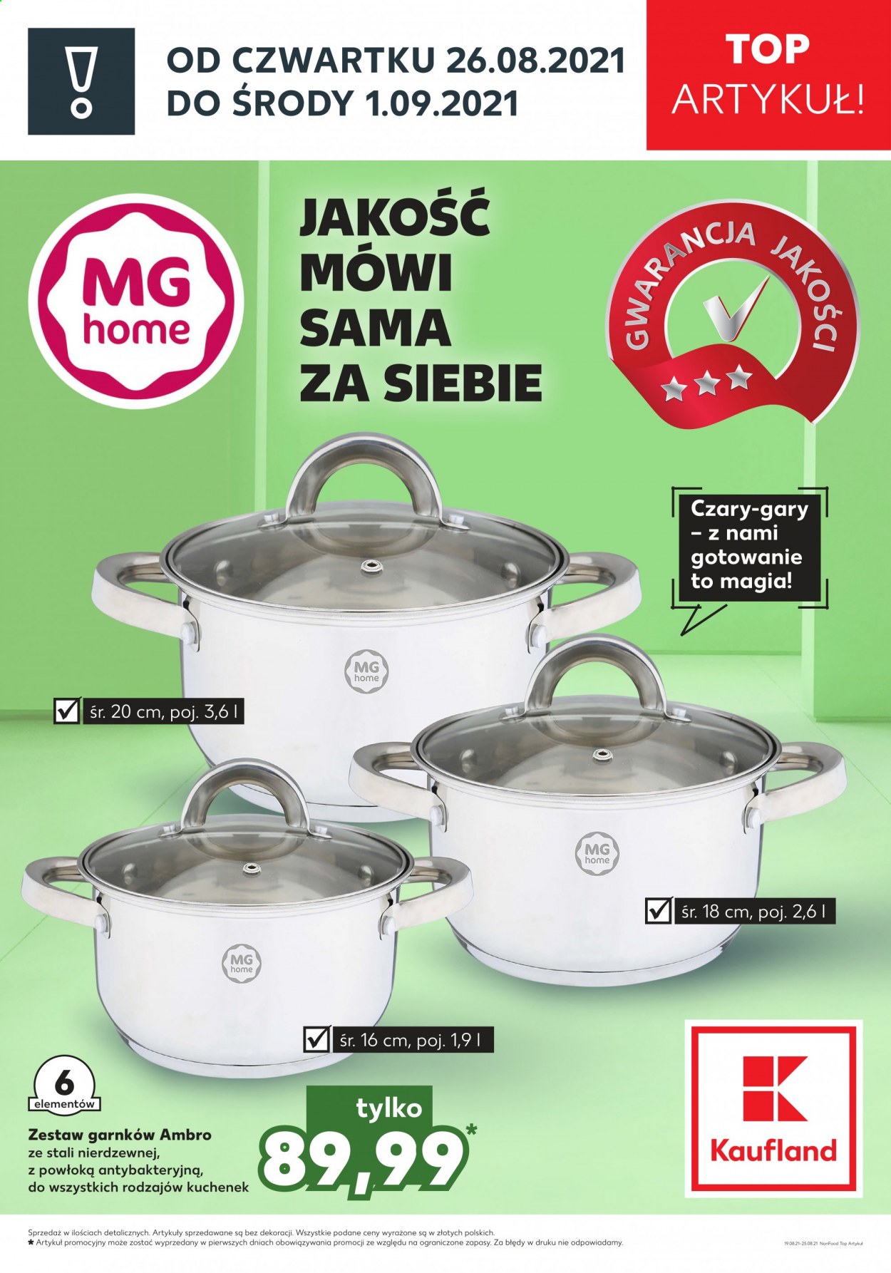 Gazetka Kaufland - 26.08.2021 - 1.09.2021. Strona 1