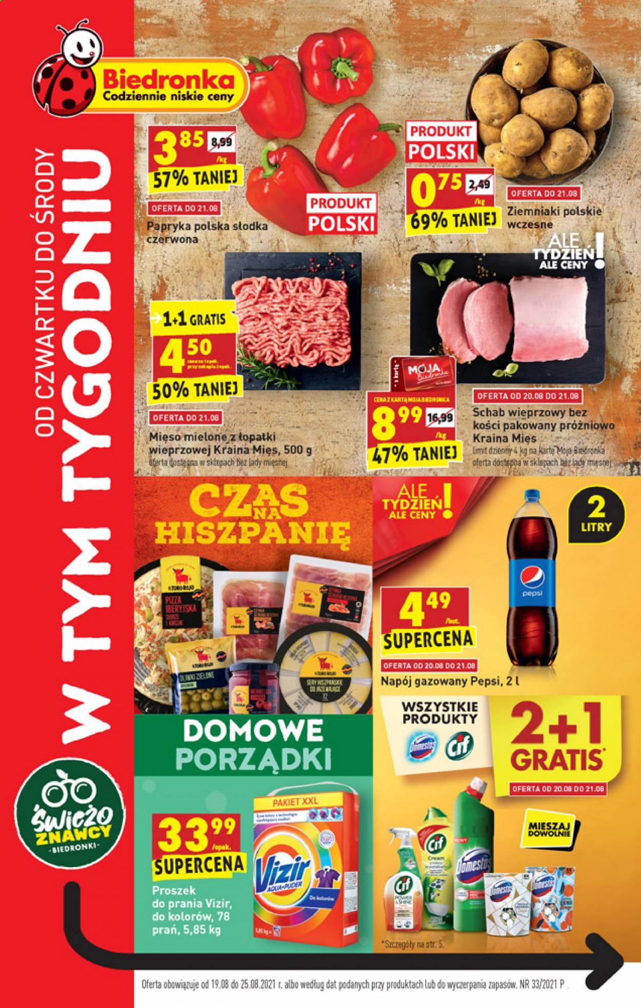 Gazetka Biedronka - 19.08.2021 - 25.08.2021. Strona 1
