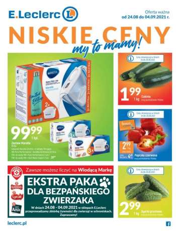 Gazetka E.Leclerc - 24.8.2021 - 4.9.2021.