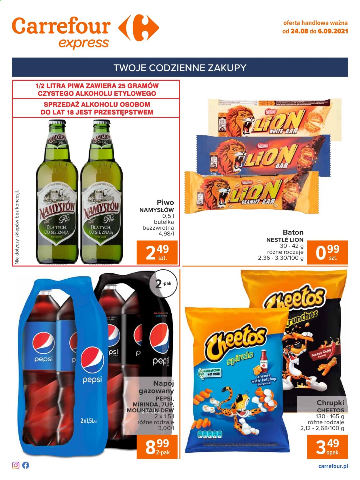 Gazetka Carrefour Express - 24.08.2021 - 6.09.2021. Strona 1