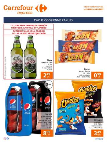Gazetka Carrefour Express - 24.8.2021 - 6.9.2021.