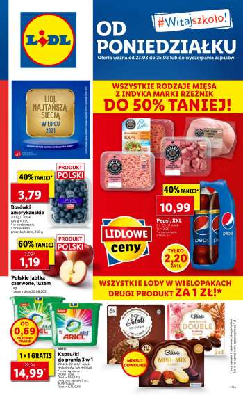 Gazetka Lidl - 23.8.2021 - 25.8.2021.
