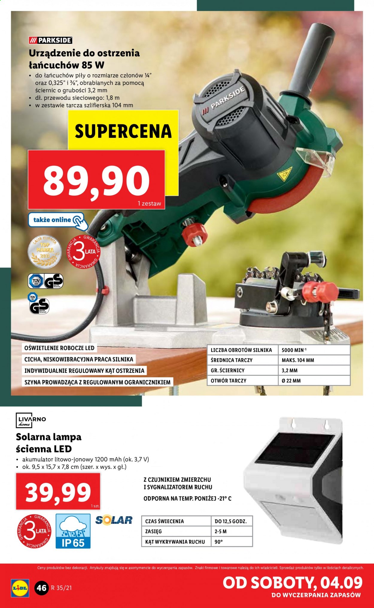 Gazetka Lidl - 30.08.2021 - 4.09.2021. Strona 46