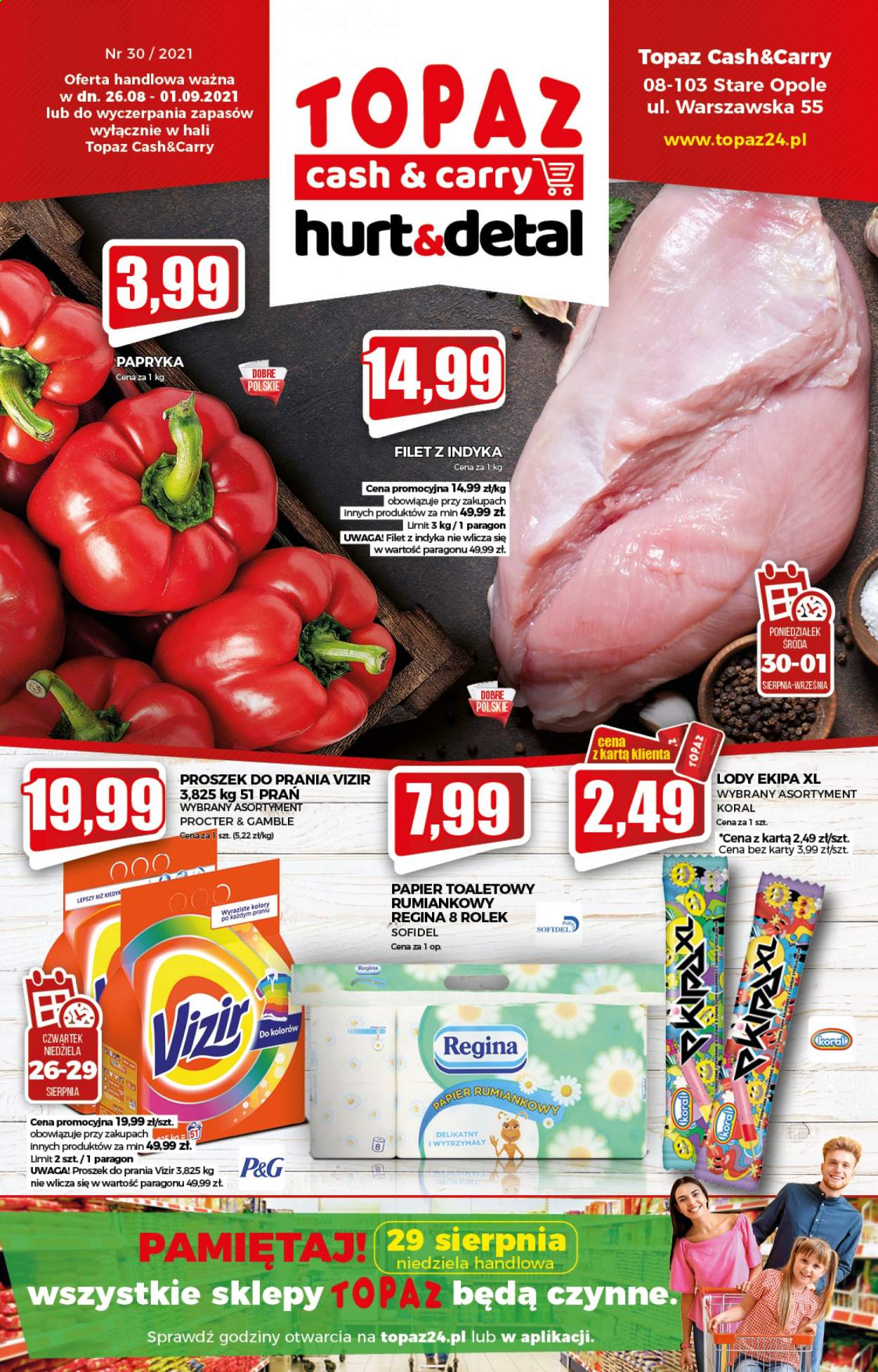 Leták Topaz Cash&Carry - 26.8.2021 - 1.9.2021. Strana 1