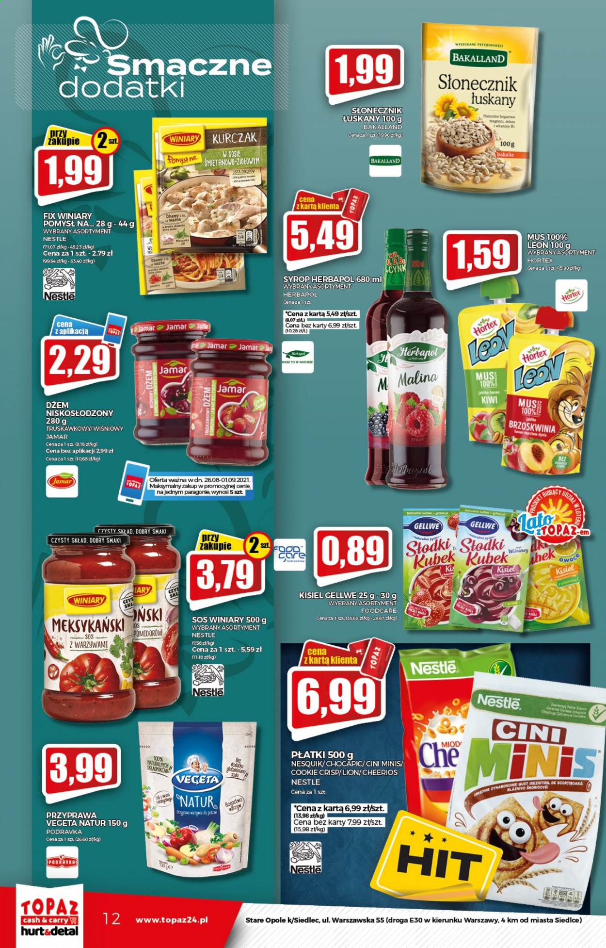 Leták Topaz Cash&Carry - 26.8.2021 - 1.9.2021. Strana 12