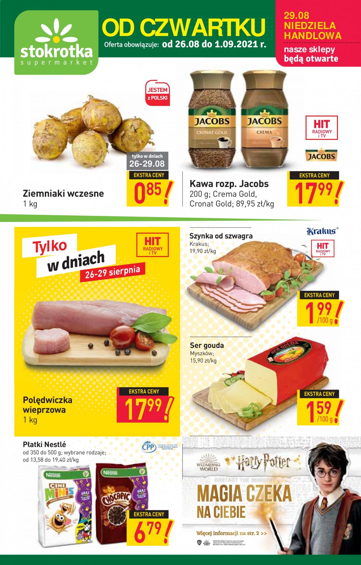 Gazetka Stokrotka Supermarket - 26.08.2021 - 1.09.2021. Strona 1