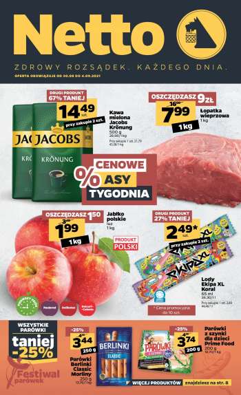 Gazetka Netto - 30.8.2021 - 4.9.2021.