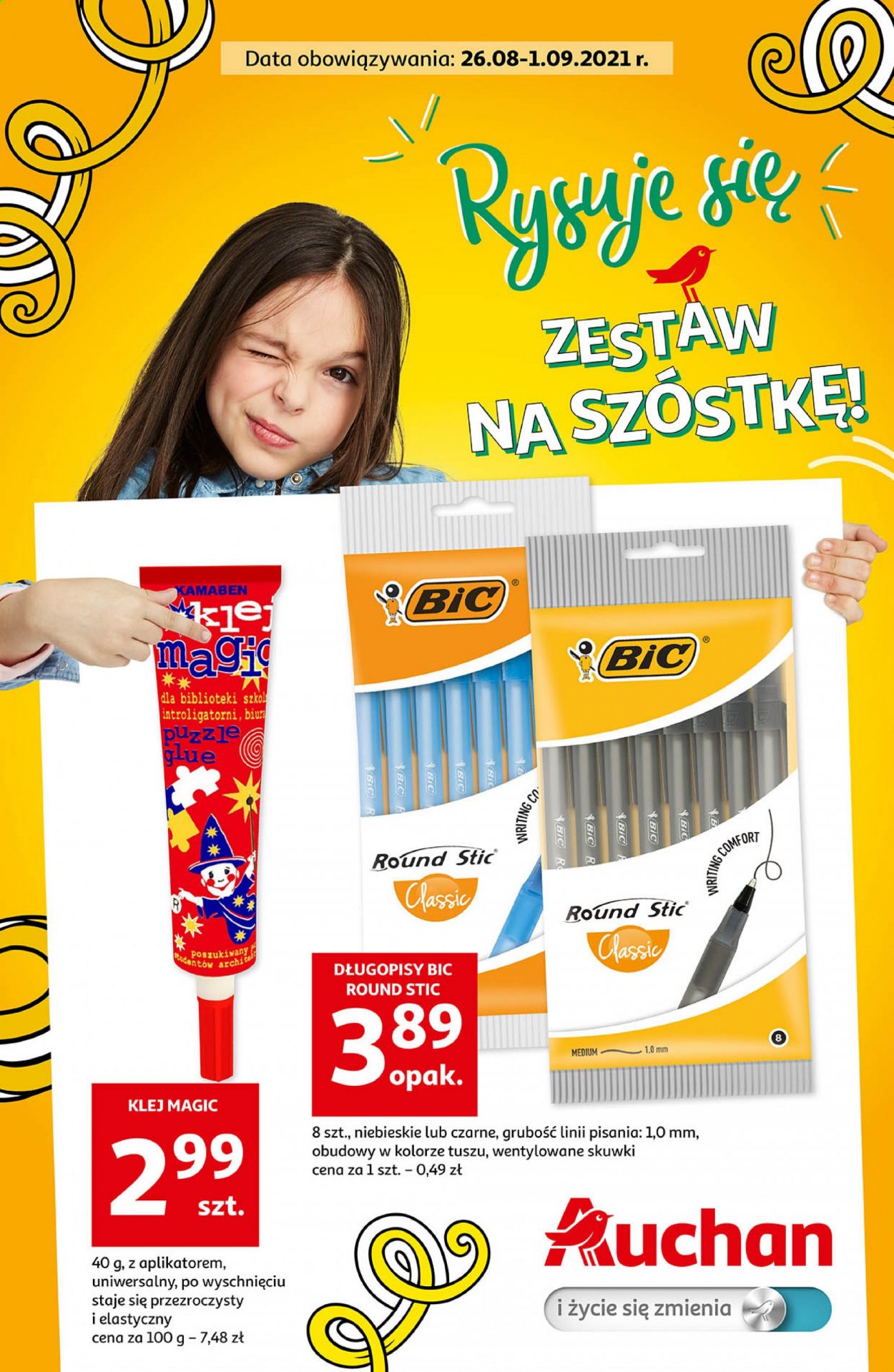 Gazetka Auchan - 26.08.2021 - 1.09.2021. Strona 1