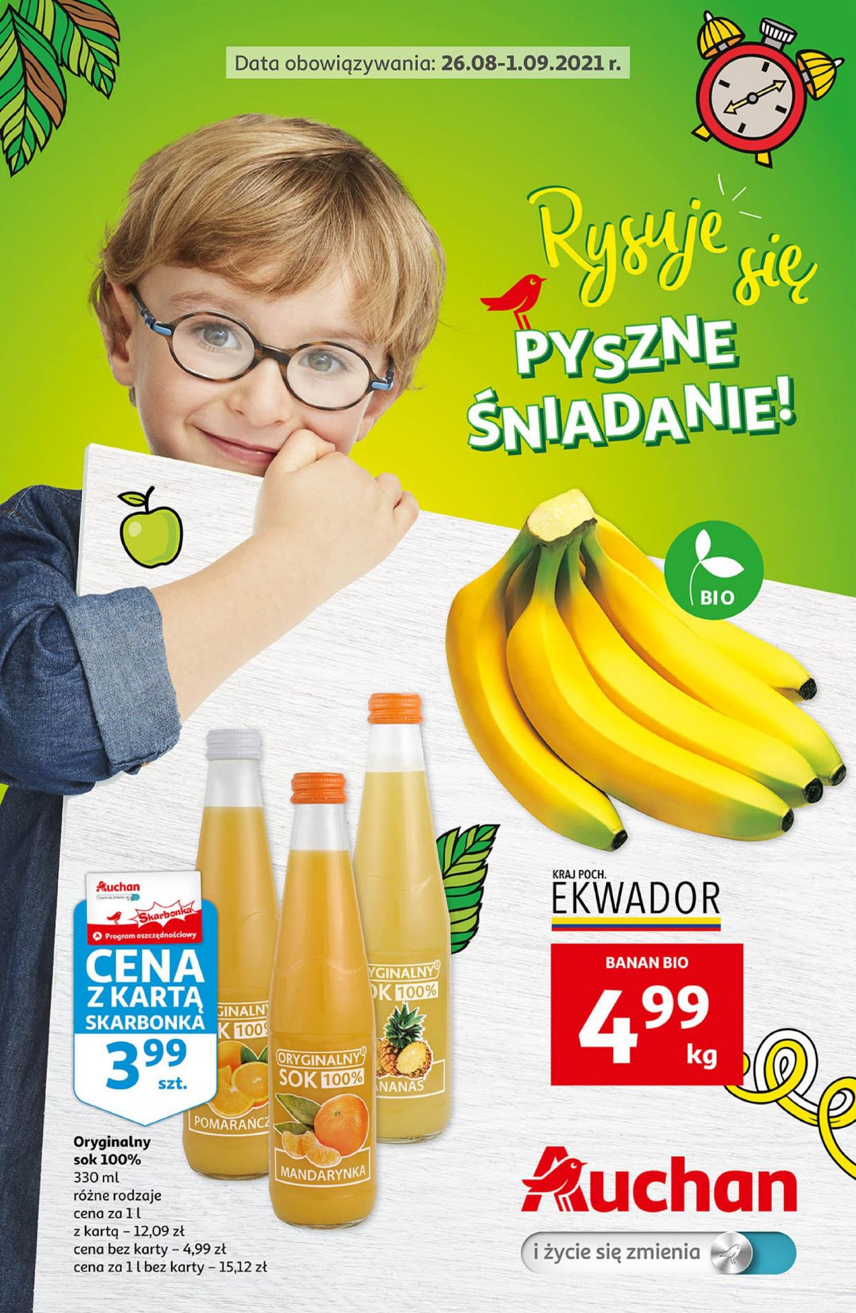 Gazetka Auchan - 26.08.2021 - 1.09.2021. Strona 1