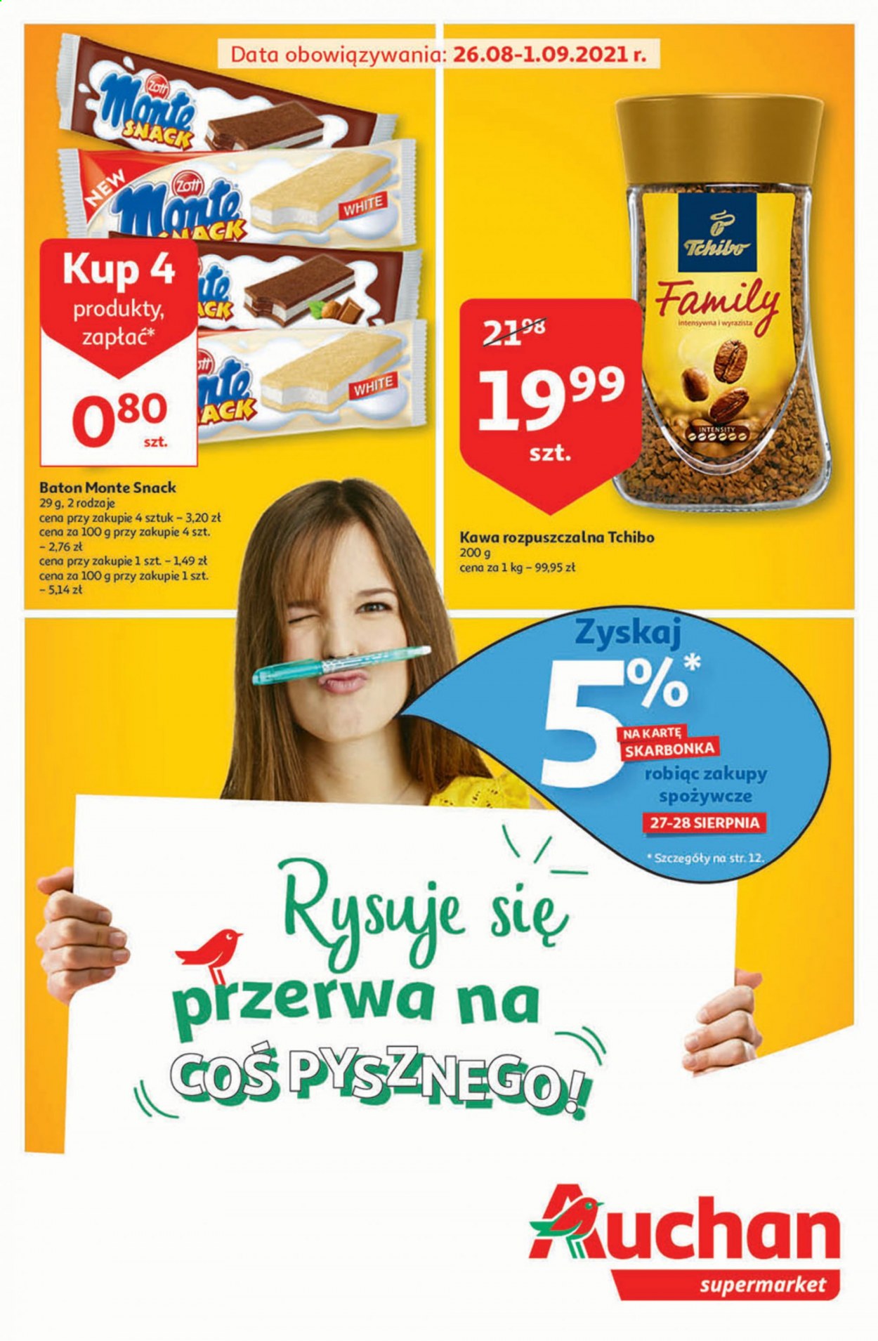Gazetka Auchan - 26.08.2021 - 1.09.2021. Strona 1
