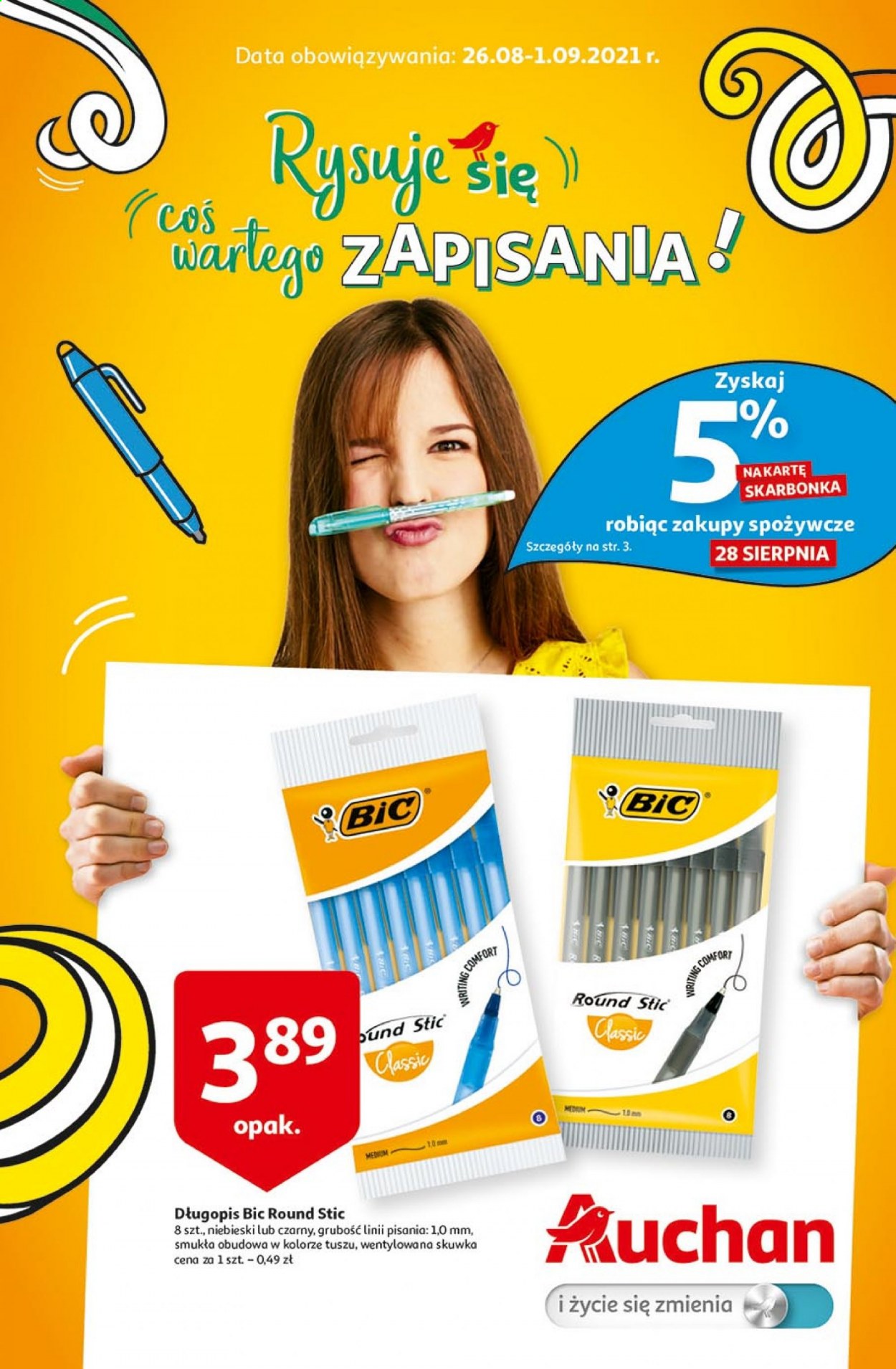 Gazetka Auchan - 26.08.2021 - 1.09.2021. Strona 1