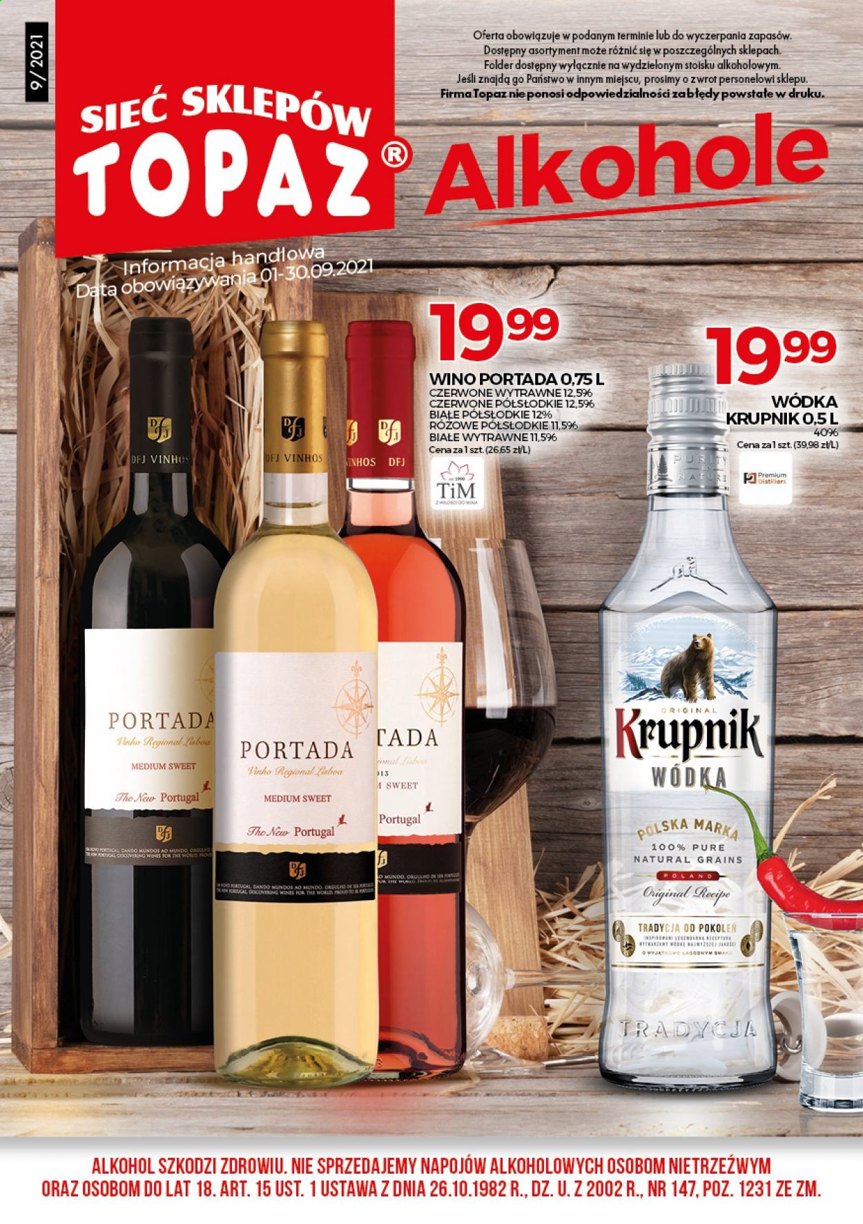 Gazetka Topaz - 1.09.2021 - 30.09.2021. Strona 1