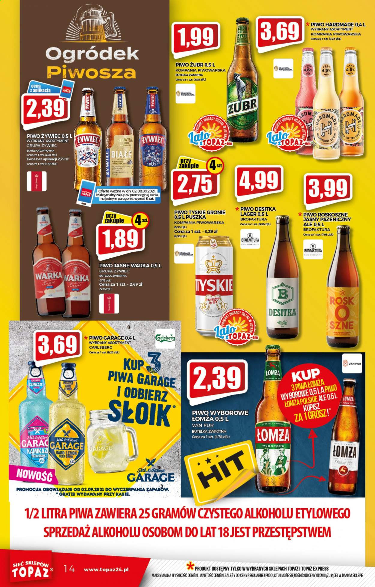 Gazetka Topaz - 2.09.2021 - 8.09.2021. Strona 14