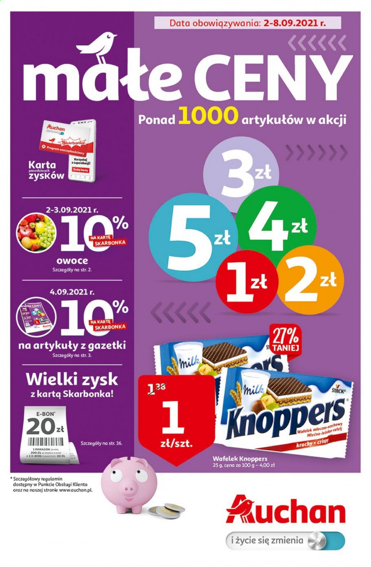 Gazetka Auchan - 2.09.2021 - 8.09.2021. Strona 1