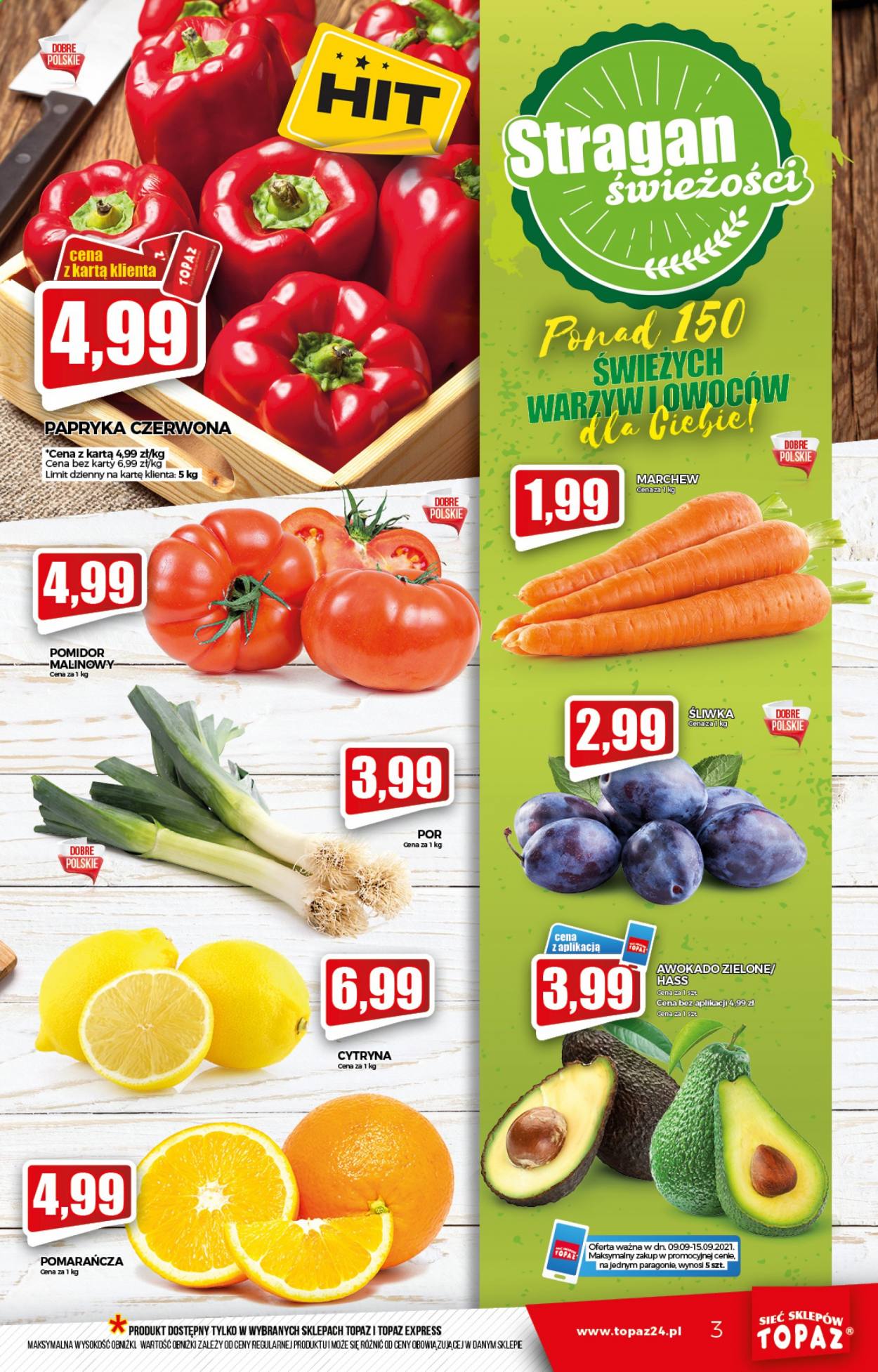 Gazetka Topaz - 9.09.2021 - 15.09.2021. Strona 3