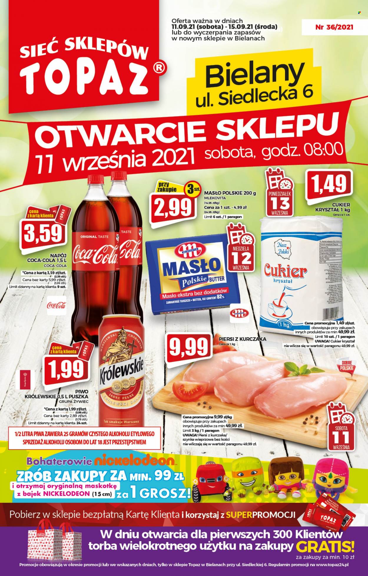 Gazetka Topaz - 11.09.2021 - 15.09.2021. Strona 1