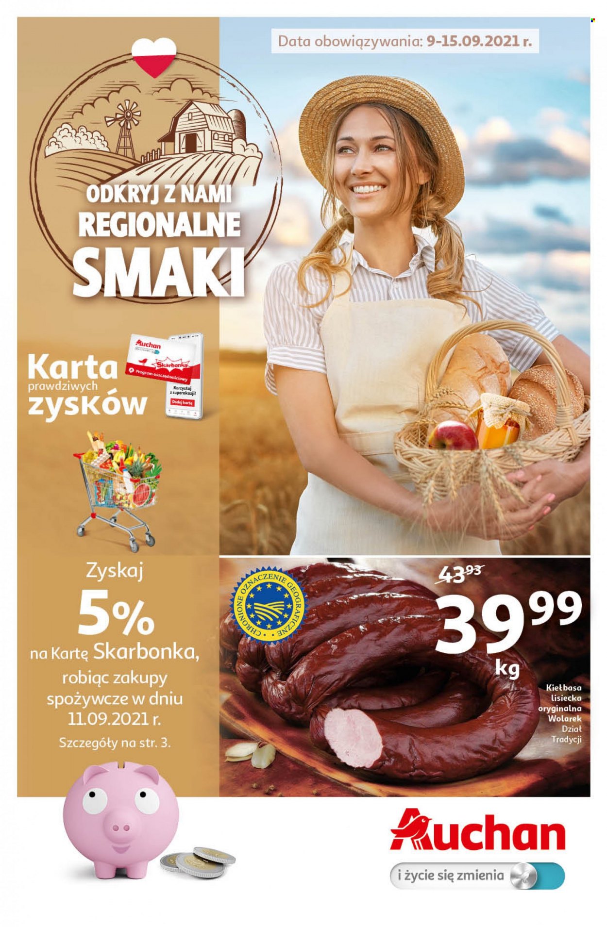 Gazetka Auchan - 9.09.2021 - 15.09.2021. Strona 1