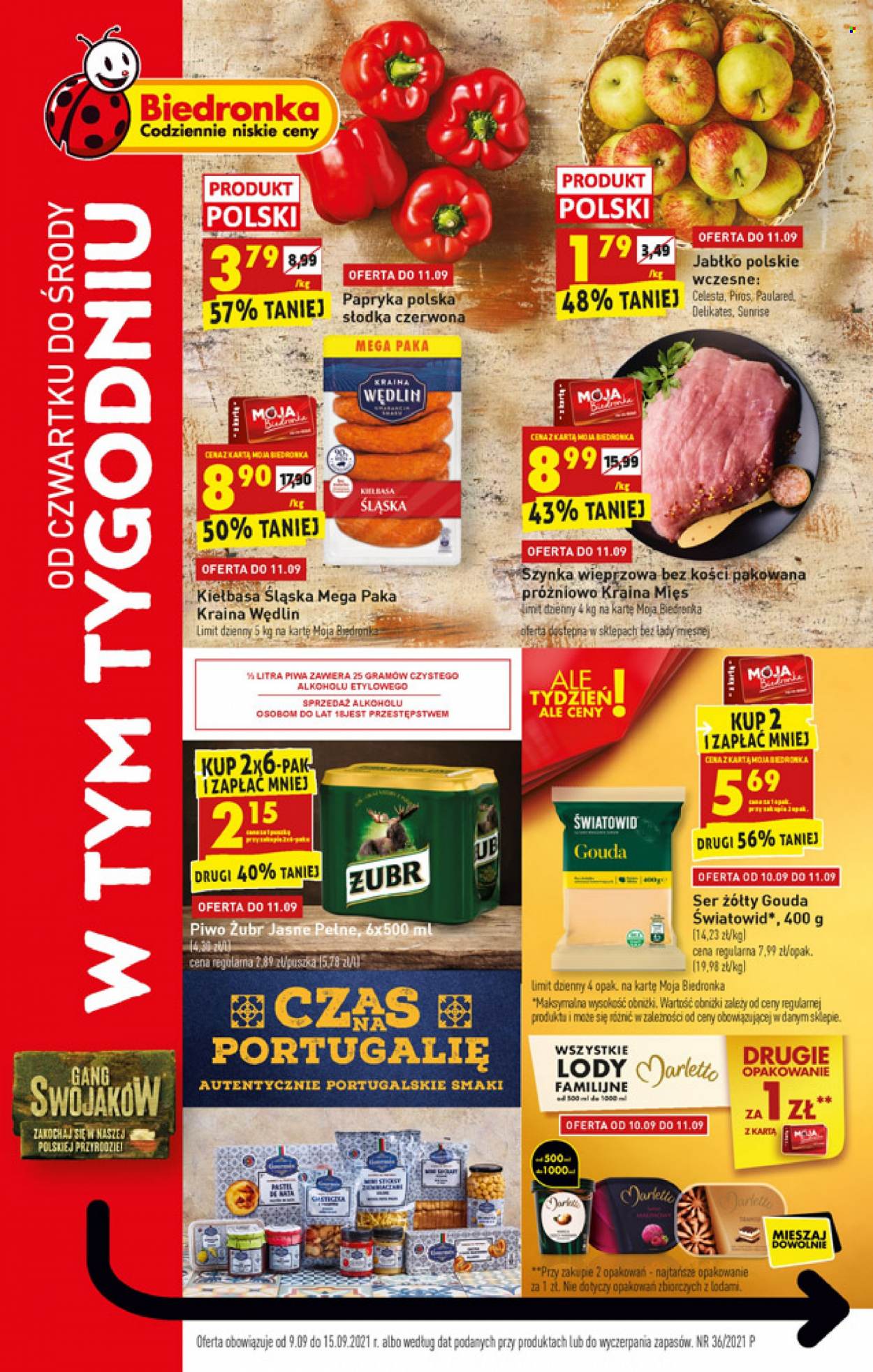 Gazetka Biedronka - 9.09.2021 - 15.09.2021. Strona 1