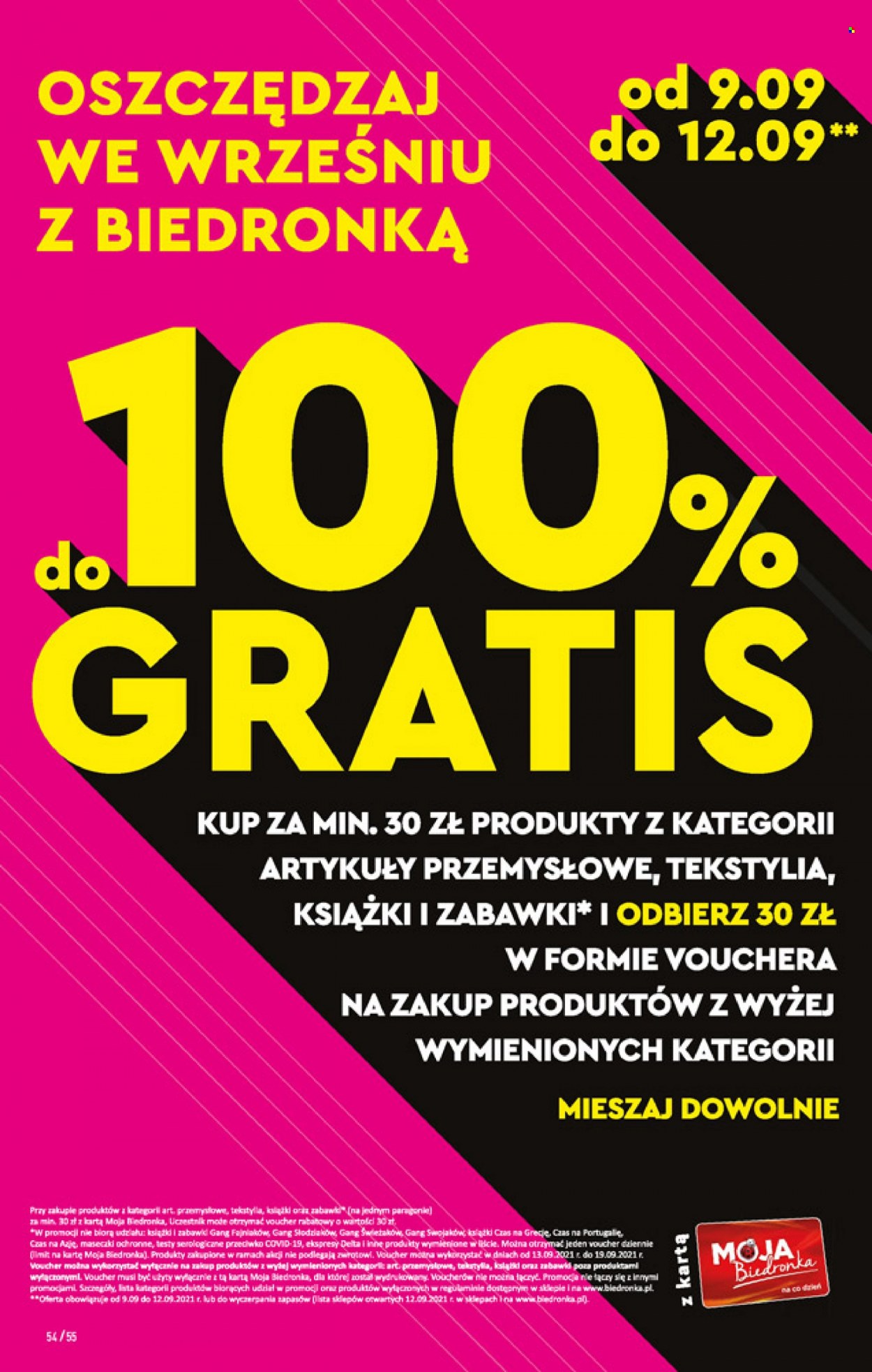 Gazetka Biedronka - 9.09.2021 - 15.09.2021. Strona 54