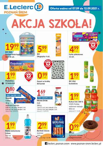 Gazetka E.Leclerc - 7.9.2021 - 12.9.2021.