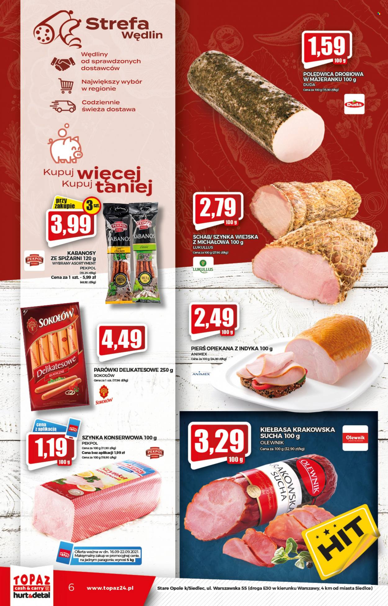 Leták Topaz Cash&Carry - 16.9.2021 - 22.9.2021. Strana 6