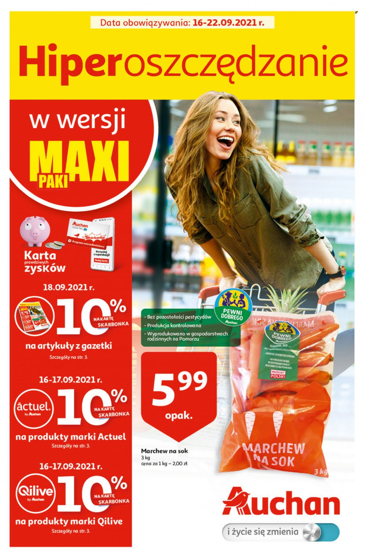 Gazetka Auchan - 16.09.2021 - 22.09.2021. Strona 1