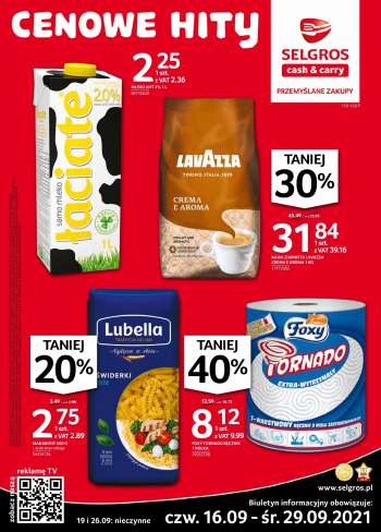 Gazetka Selgros - 16.9.2021 - 29.9.2021.
