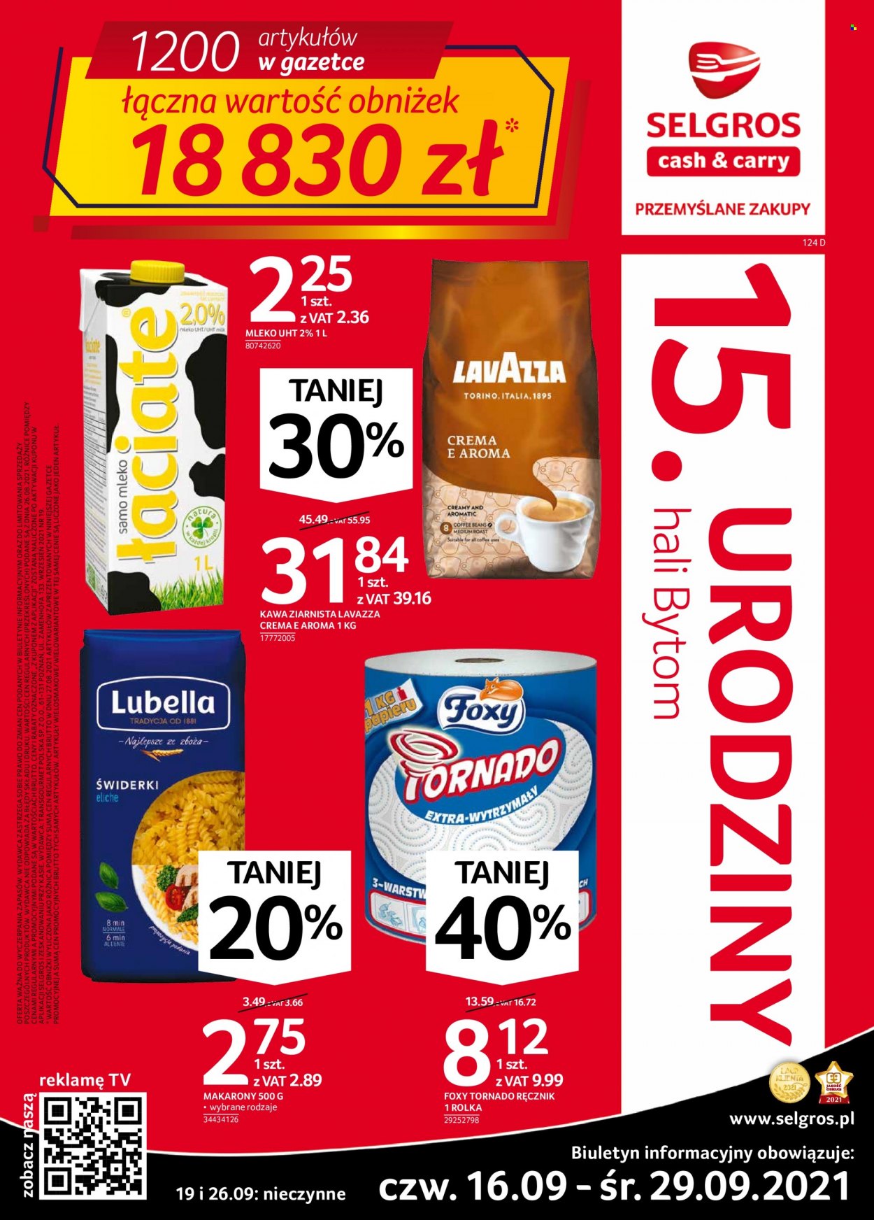 Gazetka Selgros - 16.09.2021 - 29.09.2021. Strona 1
