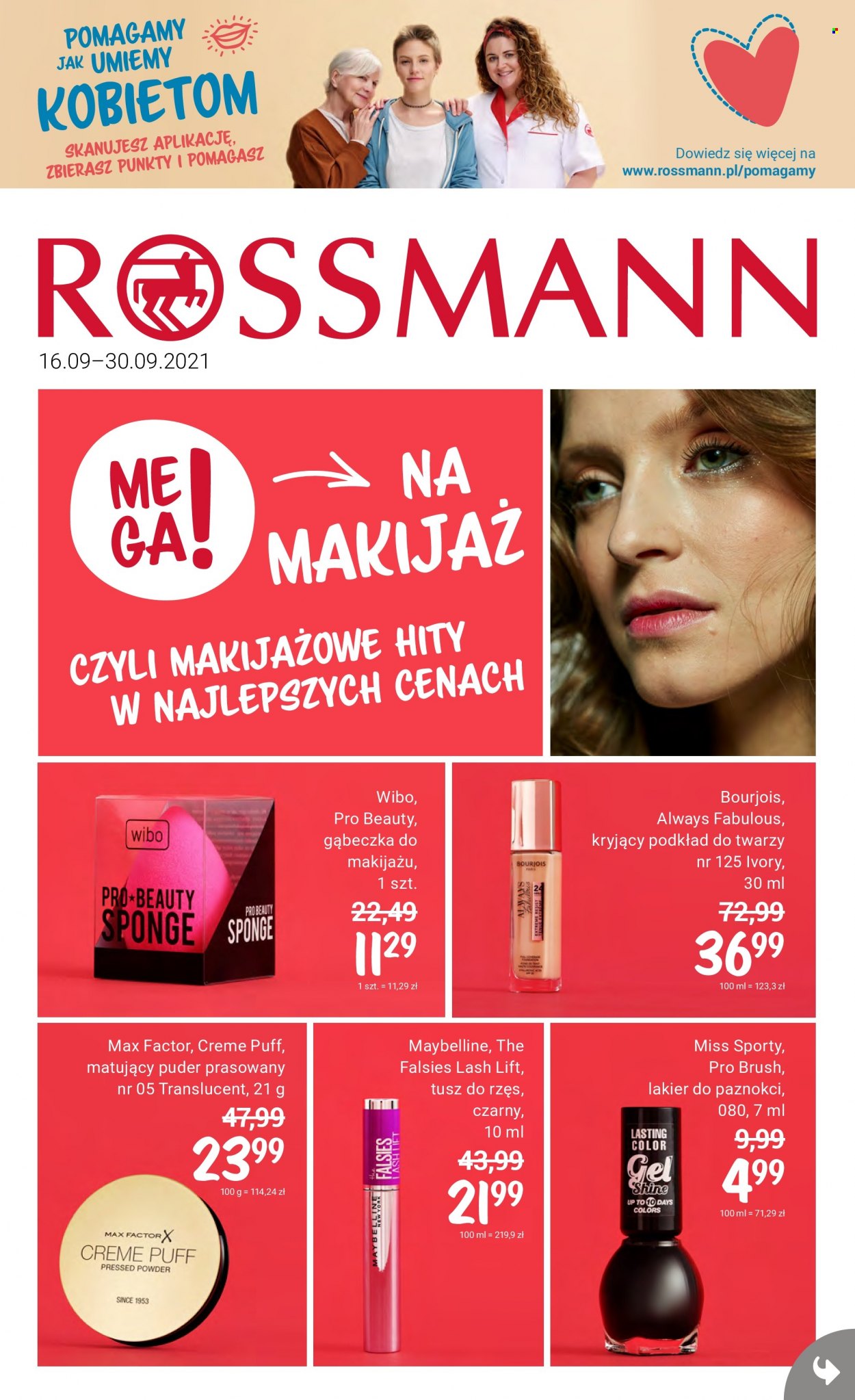 Gazetka Rossmann - 16.09.2021 - 30.09.2021. Strona 1