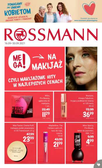 Gazetka Rossmann - 16.9.2021 - 30.9.2021.